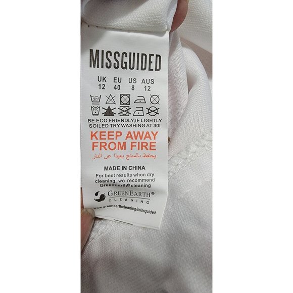 Missguided Women's Shorts Co Ord Crochet Frill Hem Multi-Color Size 8 NEW w/ Tag - Picture 8 of 15